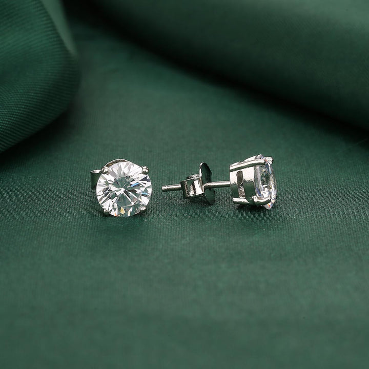Pure 92.5 Silver Glitz Studs | SHOBITAM