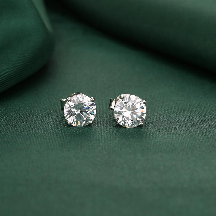 Pure 92.5 Silver Glitz Studs | SHOBITAM