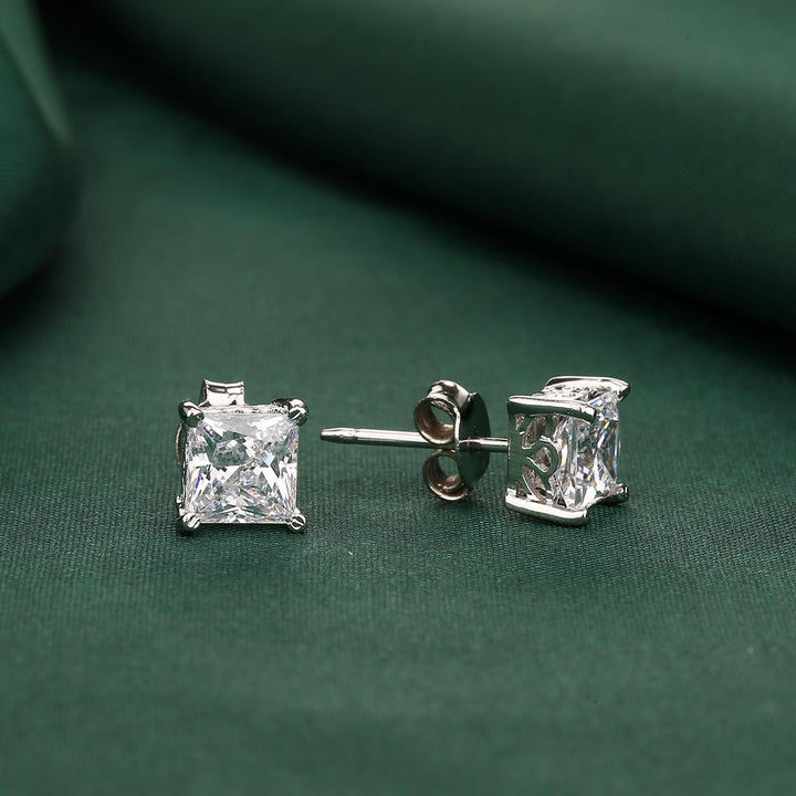 92.5 Silver Sparkle Charm Studs | SHOBITAM