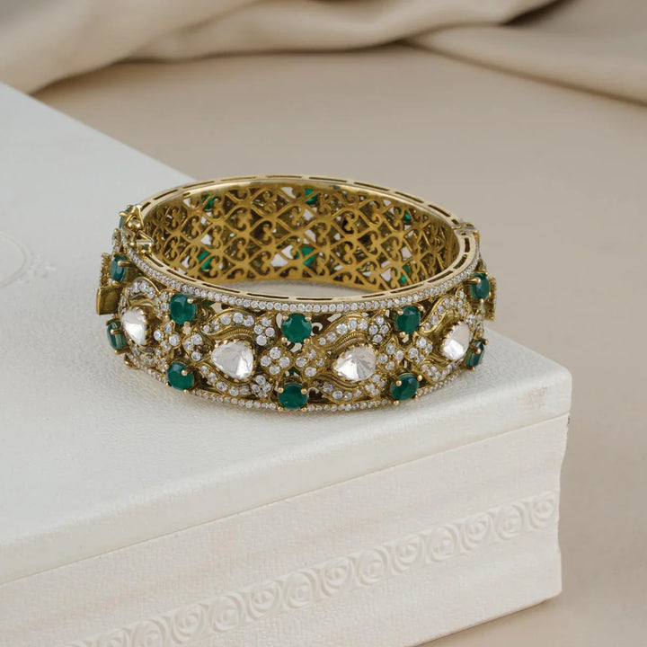 92.5 Silver, Madhuna Victorian Single Bangle