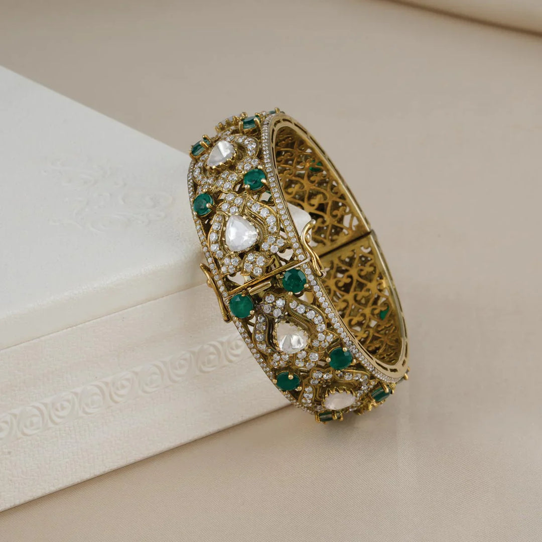 92.5 Silver, Madhuna Victorian Single Bangle