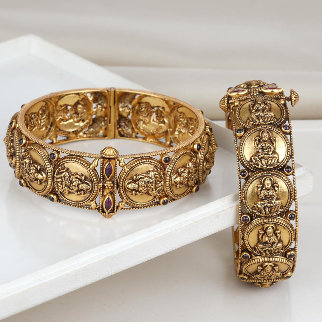 Pure 92.5 Silver Meenal Pair Bangle | SHOBITAM