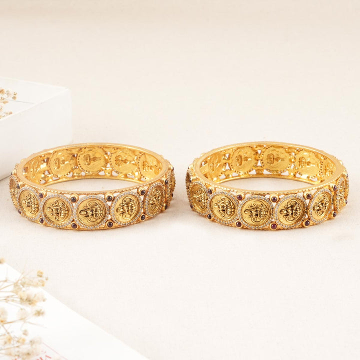 Pure 92.5 Silver Abelia Nagas Pair Bangle