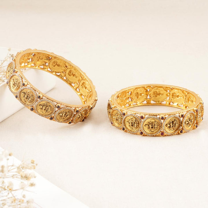 Pure 92.5 Silver Abelia Nagas Pair Bangle