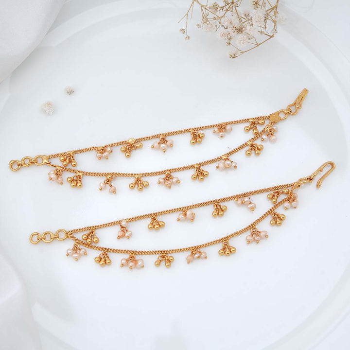 92.5 Pure Silver, 24kt Gold Plated Inaiya Hair Maatal
