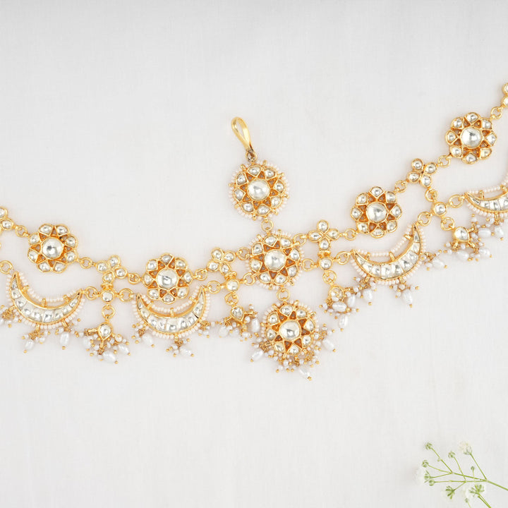 Pure 92.5 Silver Advika Kundan Maangtikka | SHOBITAM