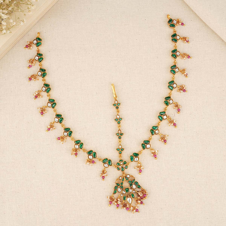 Pure 92.5 Silver Bridal Kundan Maangtikka | SHOBITAM