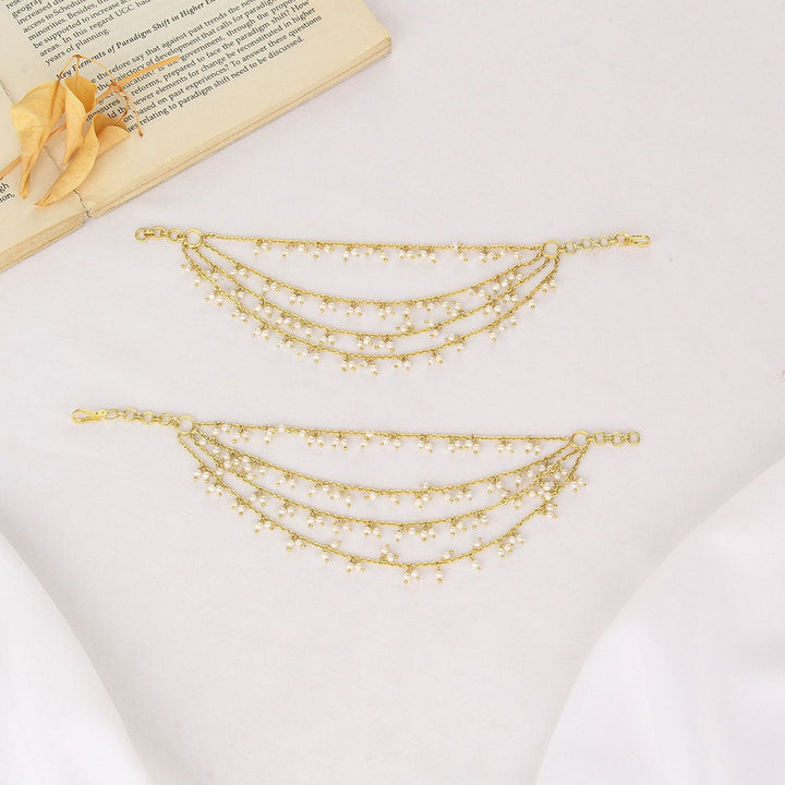 Pure 92.5 Silver, 24kt Gold Plated Liyanka Hair Maatal | SHOBITAM