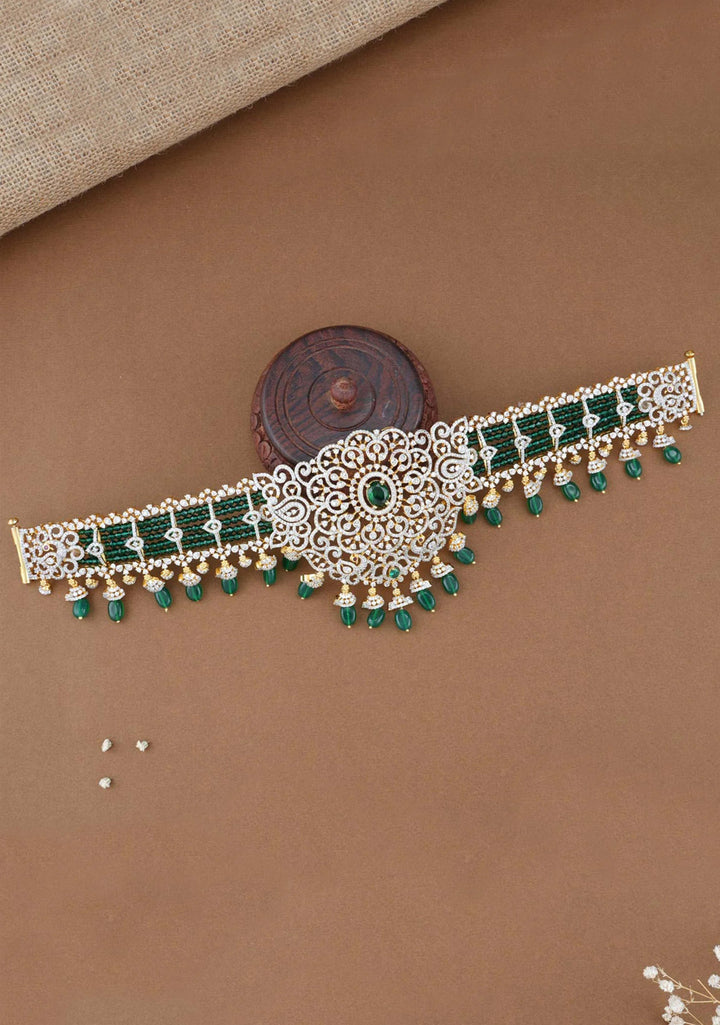 92.5 Silver Victorian Finish waist Belt,92.5 Silver Gold tone Back Belt Design