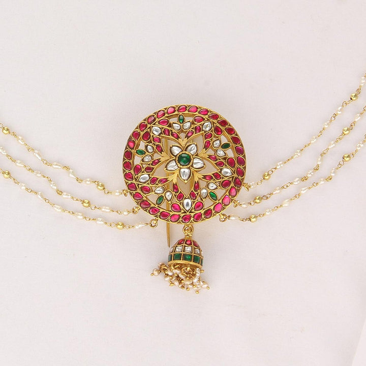Pure 92.5 Silver, 24kt Gold Plated Oliviya Jada Billa With Maatal | SHOBITAM