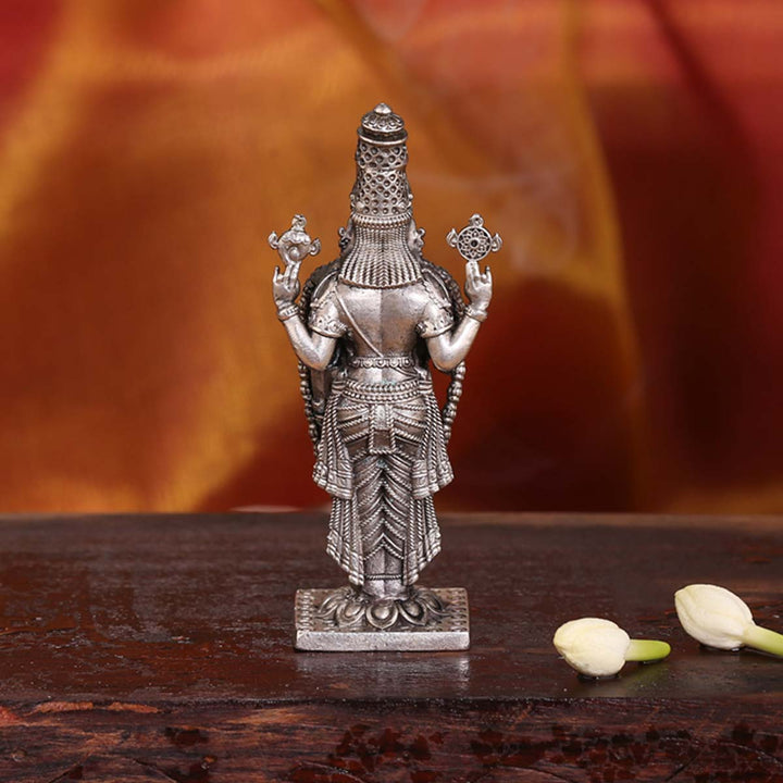 Pure 92.5 Silver  Perumal 3D Idol | SHOBITAM