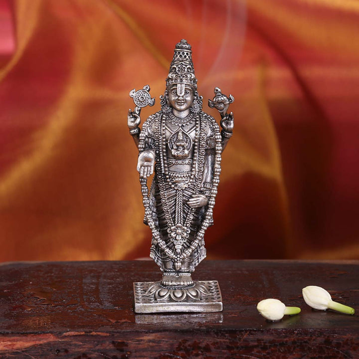 Pure 92.5 Silver  Perumal 3D Idol | SHOBITAM