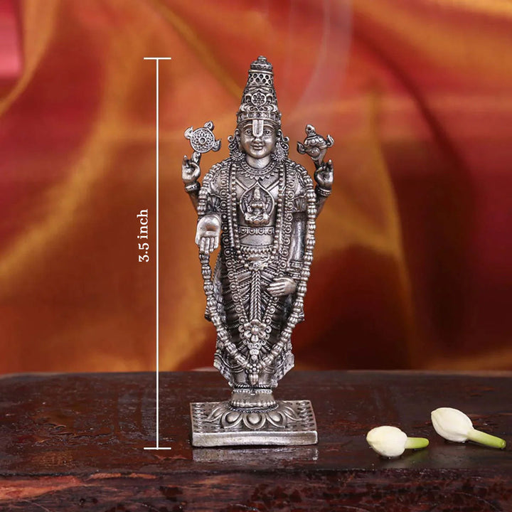 Pure 92.5 Silver  Perumal 3D Idol | SHOBITAM