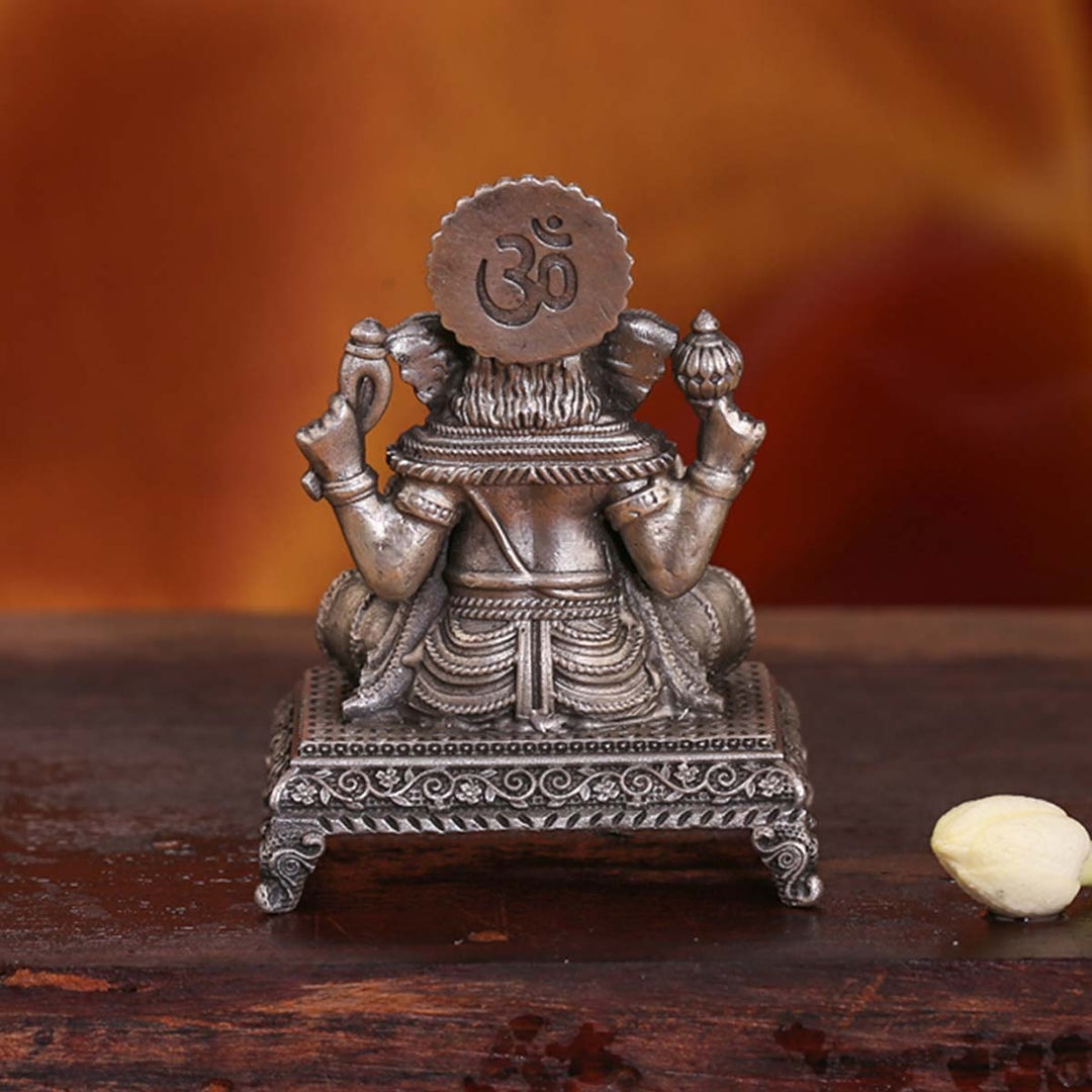 Pure 92.5 Silver Lord Ganesha 3D Idol | SHOBITAM