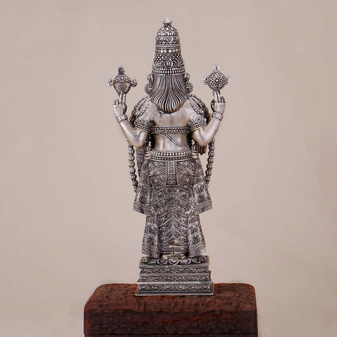 Pure 92.5 Silver Venkateswara 3D Idol | SHOBITAM
