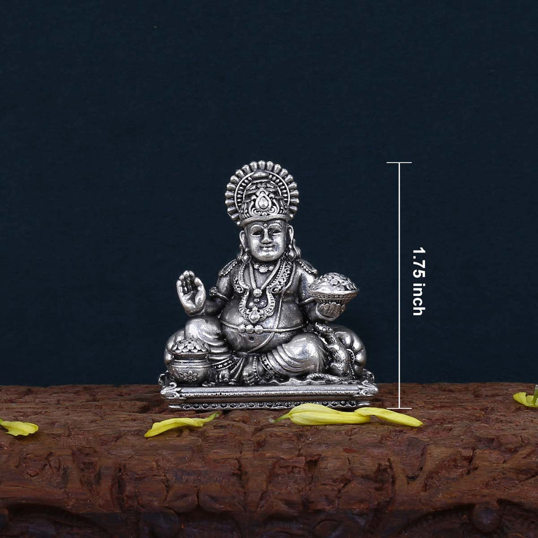 Pure 92.5 Silver Kuberan 3D Solid Idol | SHOBITAM