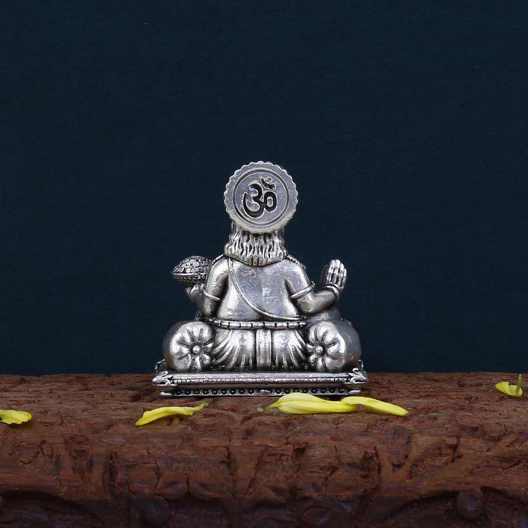 Pure 92.5 Silver Kuberan 3D Solid Idol | SHOBITAM
