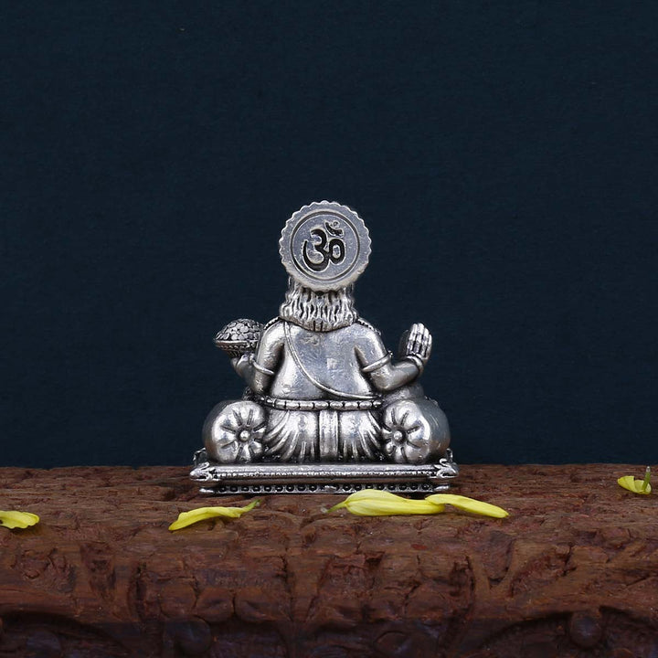 Pure 92.5 Silver Kuberan 3D Solid Idol | SHOBITAM