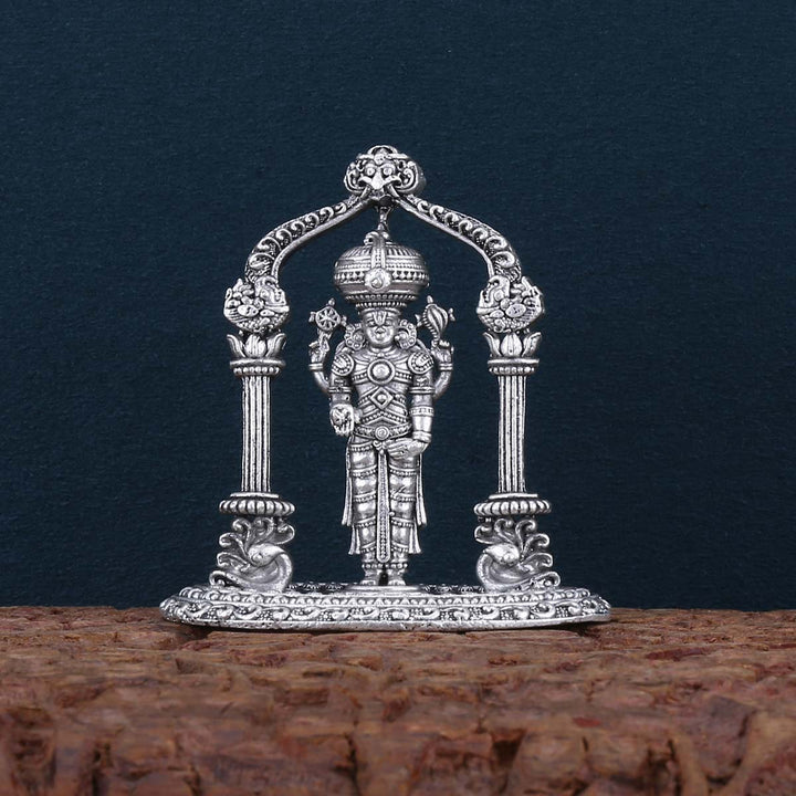 Pure 92.5 silver antique finish Balaji  idol 2"