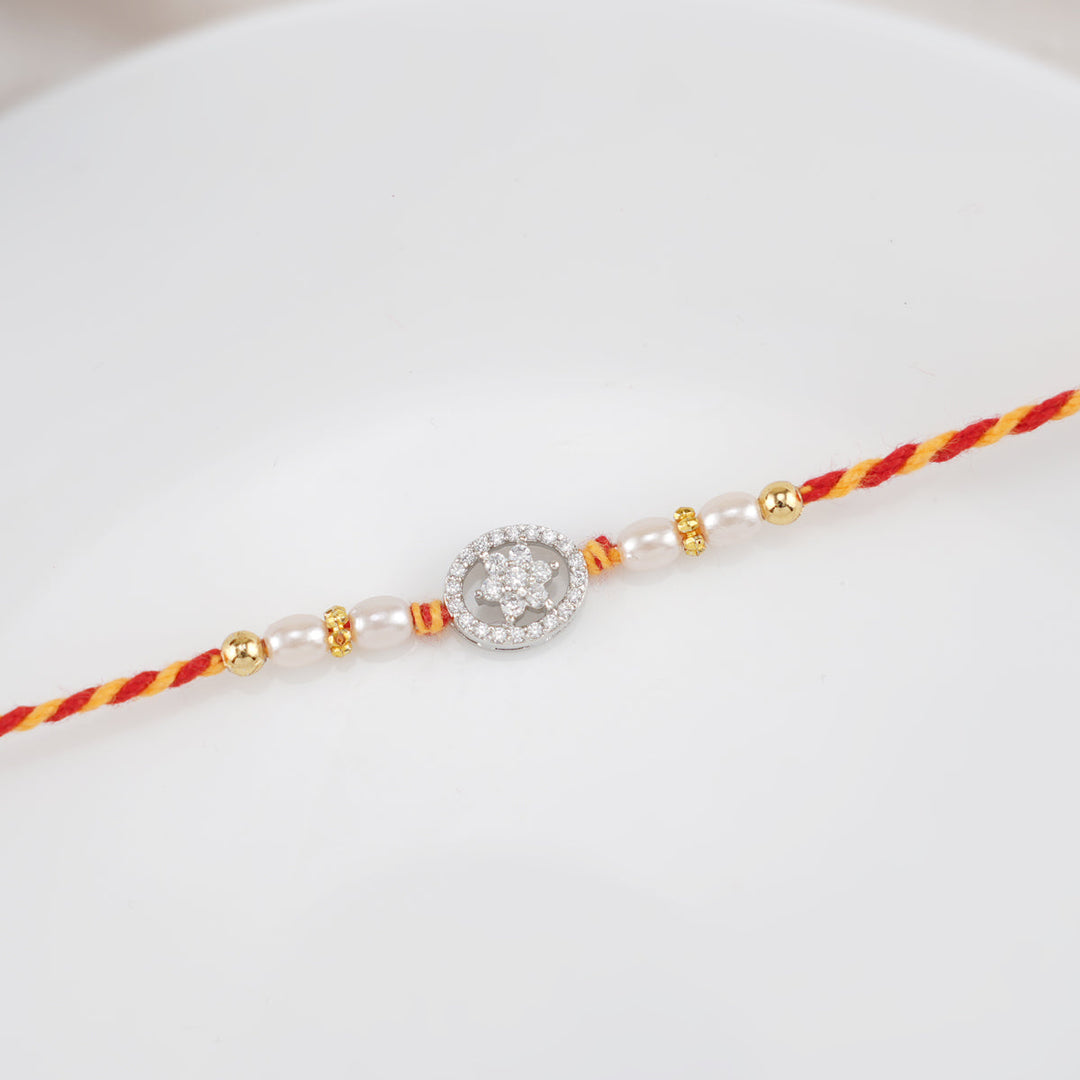 Pure 92.5 Silver Precious Silver Rakhi | SHOBITAM