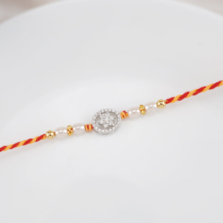 Pure 92.5 Silver Precious Silver Rakhi | SHOBITAM