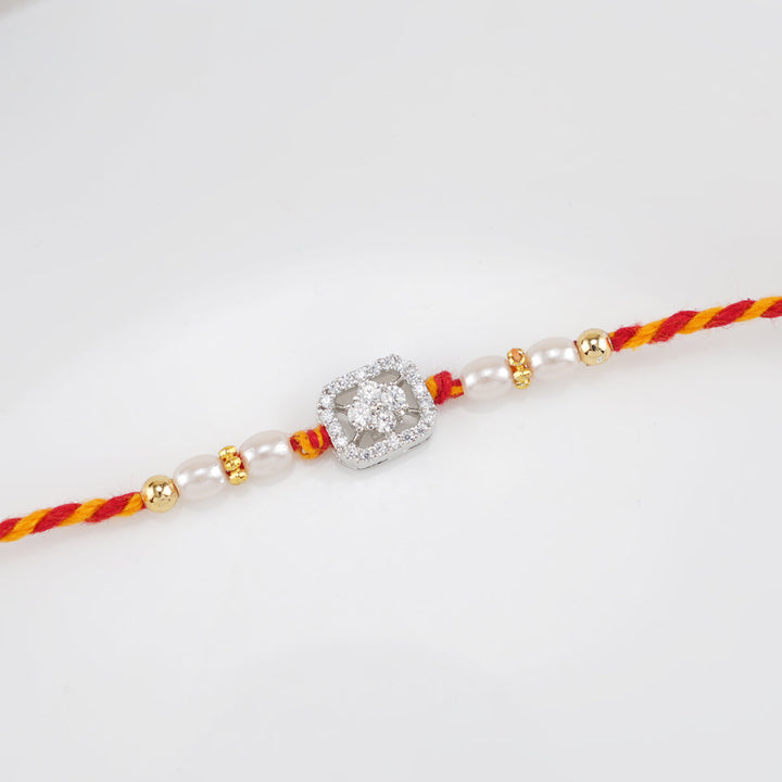 Pure 92.5 Silver Silver Floryn Rakhi | SHOBITAM