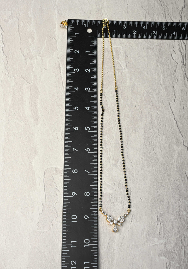 92.5 Pure Silver, Gorgeous Mangalsutra Chain With Earrings
