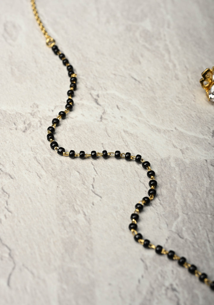 92.5 Pure Silver, Gorgeous Mangalsutra Chain With Earrings