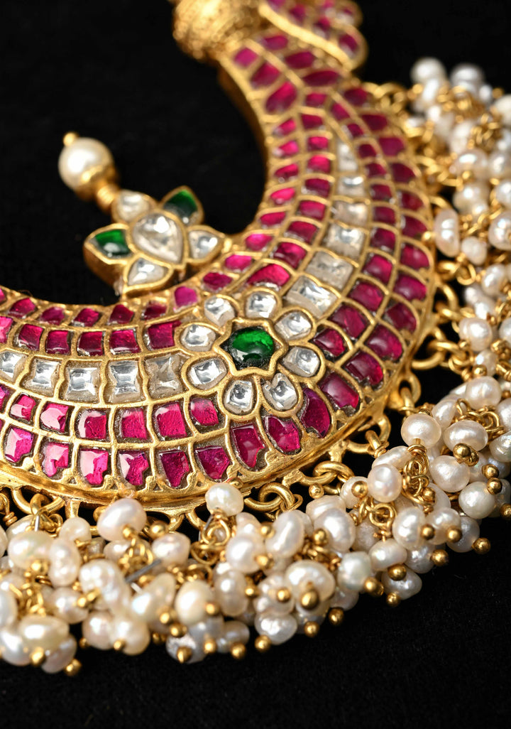 92.5 Silver 24 Karat Gold Plated Muthu Long Necklace