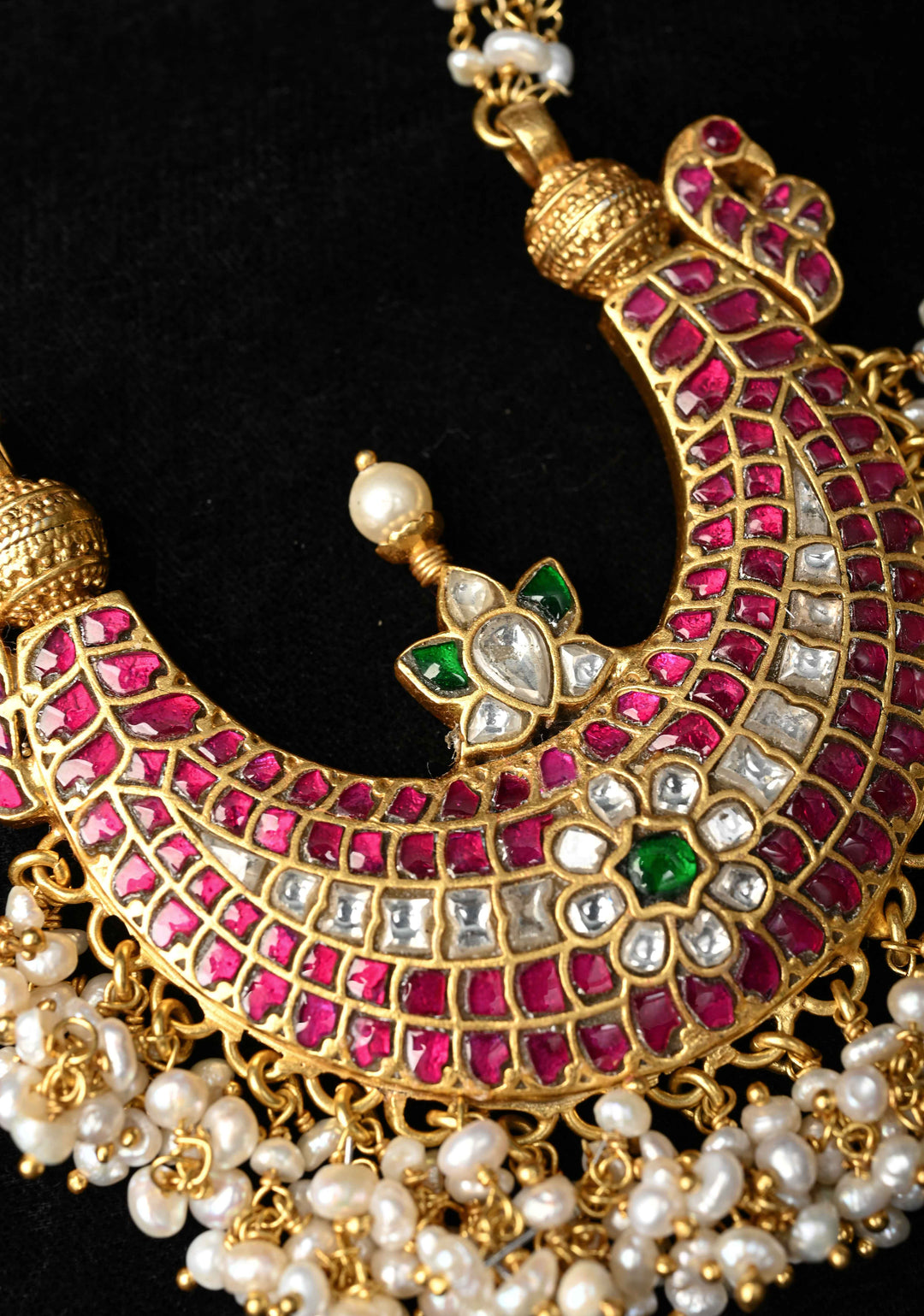 92.5 Silver 24 Karat Gold Plated Muthu Long Necklace