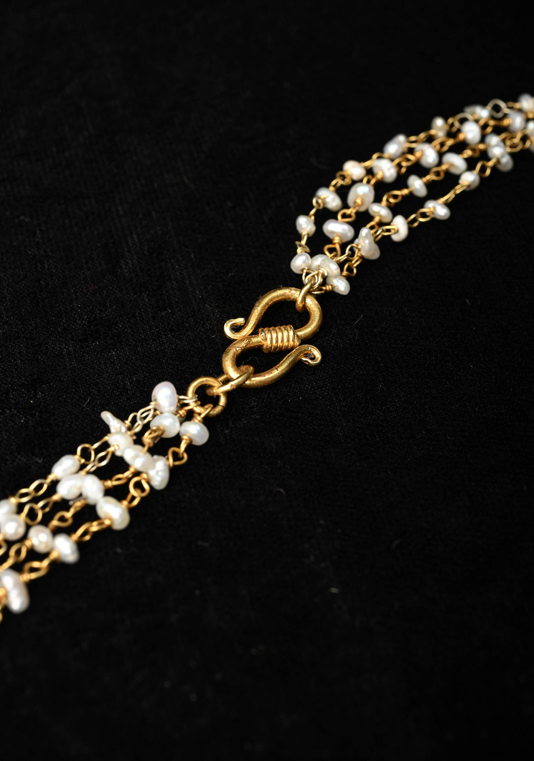 92.5 Silver 24 Karat Gold Plated Muthu Long Necklace