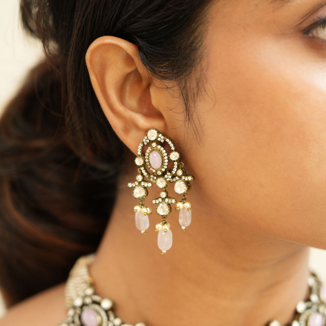 Pure 92.5 Silver Style Icon Victorian Choker Set | SHOBITAM