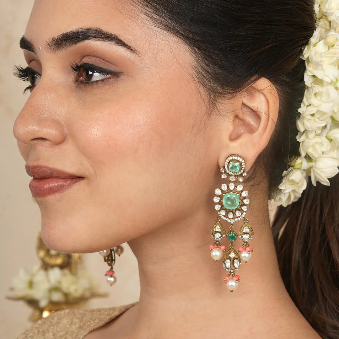 92.5 Pure Silver, Amisha Victorian Choker Set