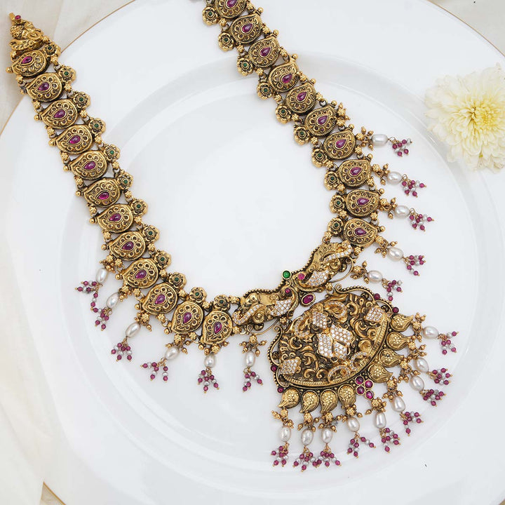 92.5 Silver, 22 kt Gold-Plated Mellina Long Necklace