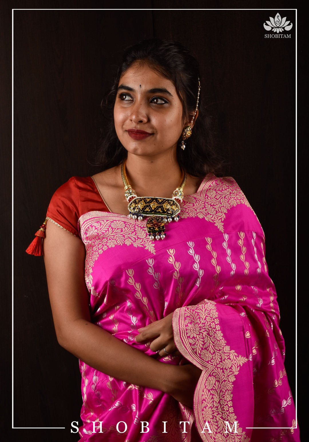 Lacquer Jewelry Hasli necklace and earrings set | Shobitam Jewelry