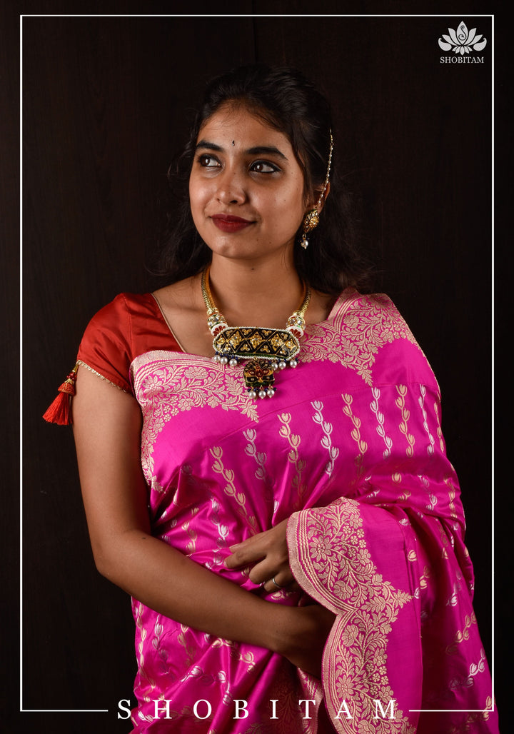 Lacquer Jewelry Hasli necklace and earrings set | Shobitam Jewelry