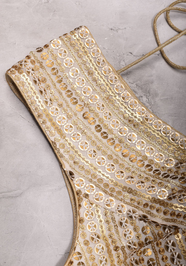 3 Tone sequins, Curved V  sleeveless blouse, sleeve option possible, Made to Order
