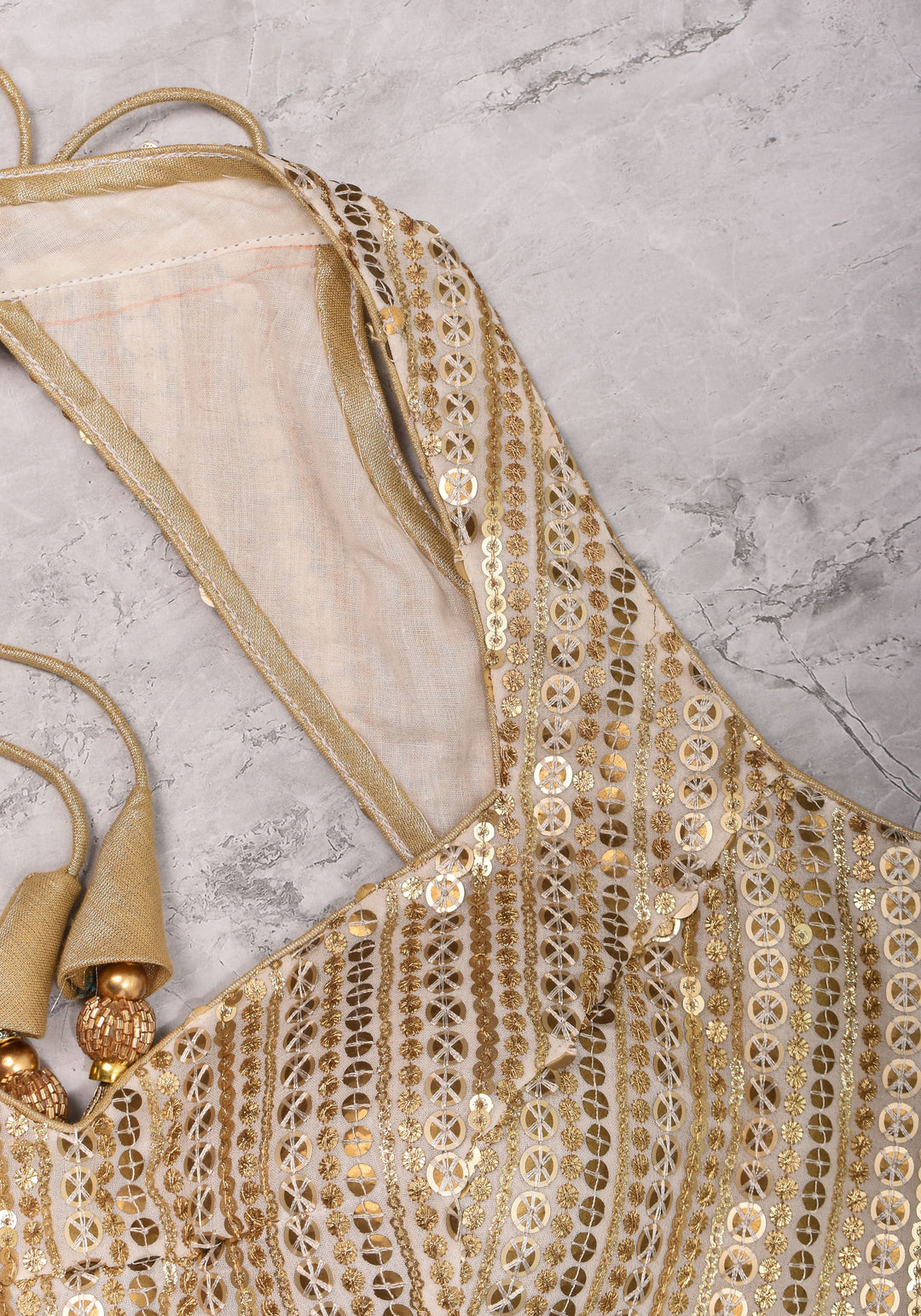 3 Tone sequins, halter neck blouse, mix and match blouse for saree. Made to Order