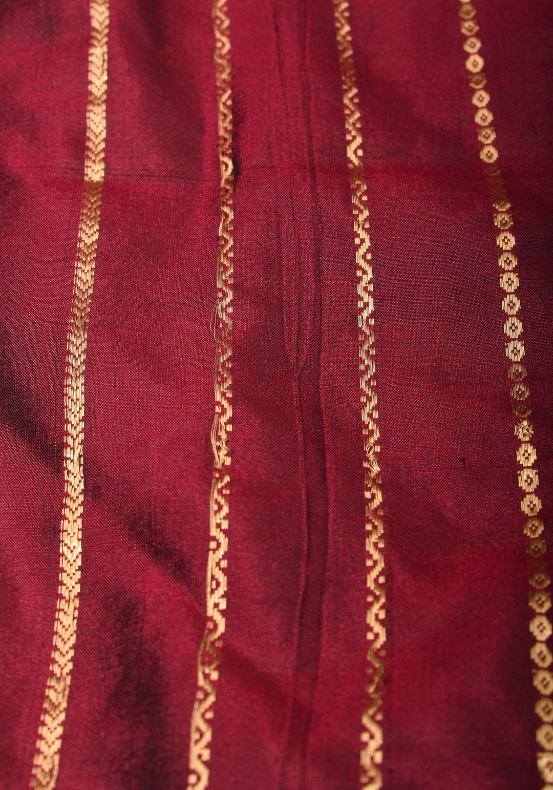 Made To Order: Pure Silk Velvet Scallop neck blouse with pure silk sleevs puff detailing
