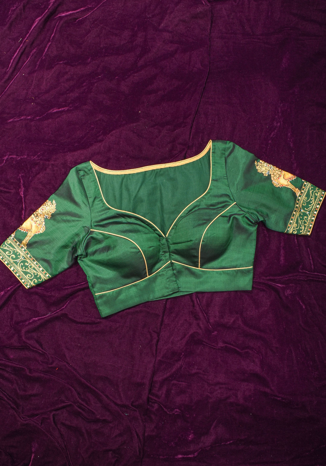 Tanjore Painting Annapakshi And Lion on Pure SIlk,  Made to Order | SHOBITAM