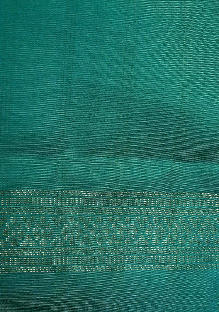 Fuchsia Pink Borderless Resham Checks on Kanjivaram Soft Silk Saree with Zari Buttas and Contrast Pallu | SILK MARK CERTIFIED