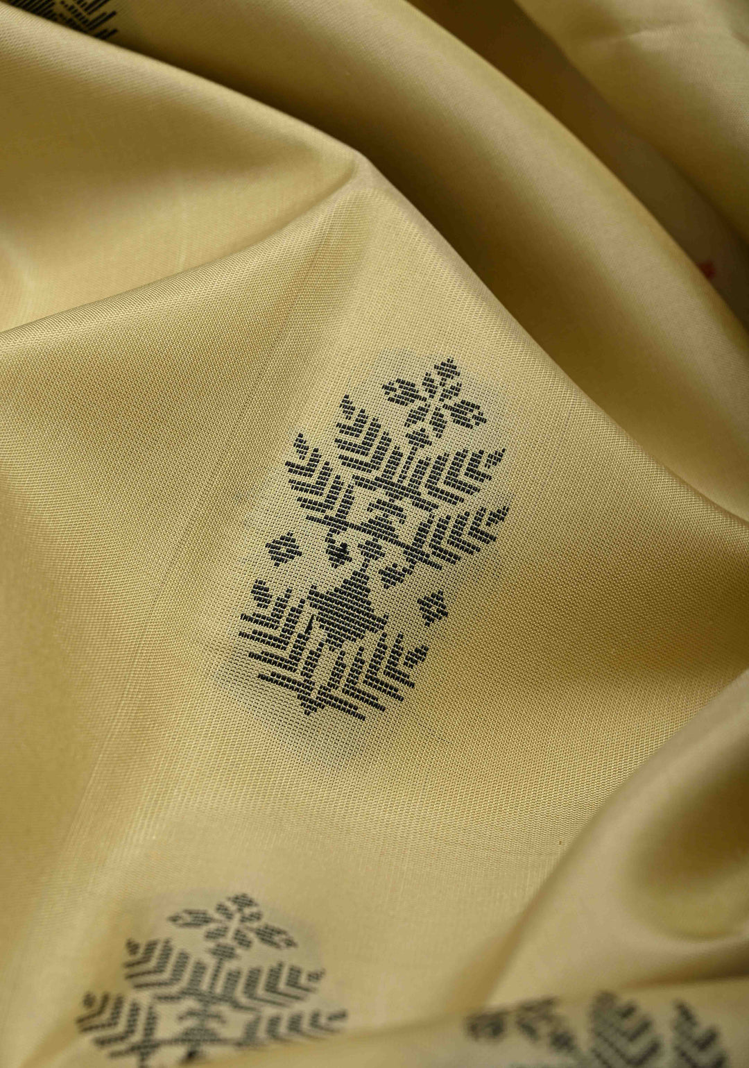 Taupe Kanjivaram Soft Silk Saree with Resham Butta and Border | SILK MARK CERTIFIED
