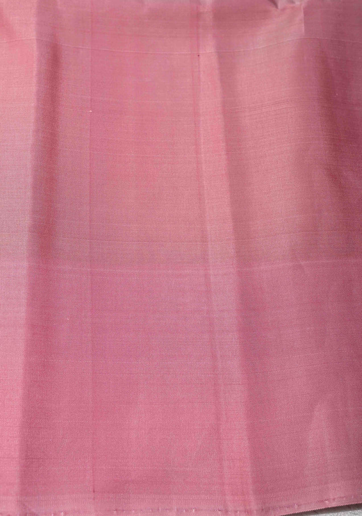 Methi Zari Stripes on Kanjivaram Soft Silk Saree with Zari Buttas and Contrast Border | SILK MARK CERTIFIED
