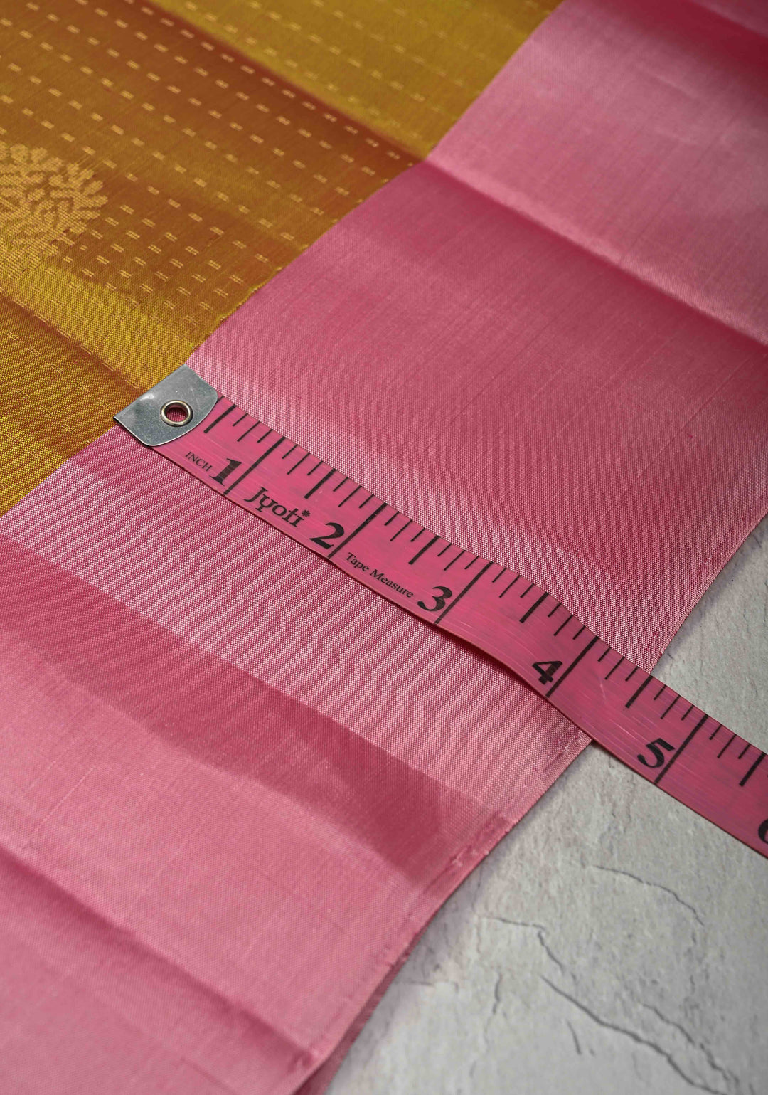 Methi Zari Stripes on Kanjivaram Soft Silk Saree with Zari Buttas and Contrast Border | SILK MARK CERTIFIED