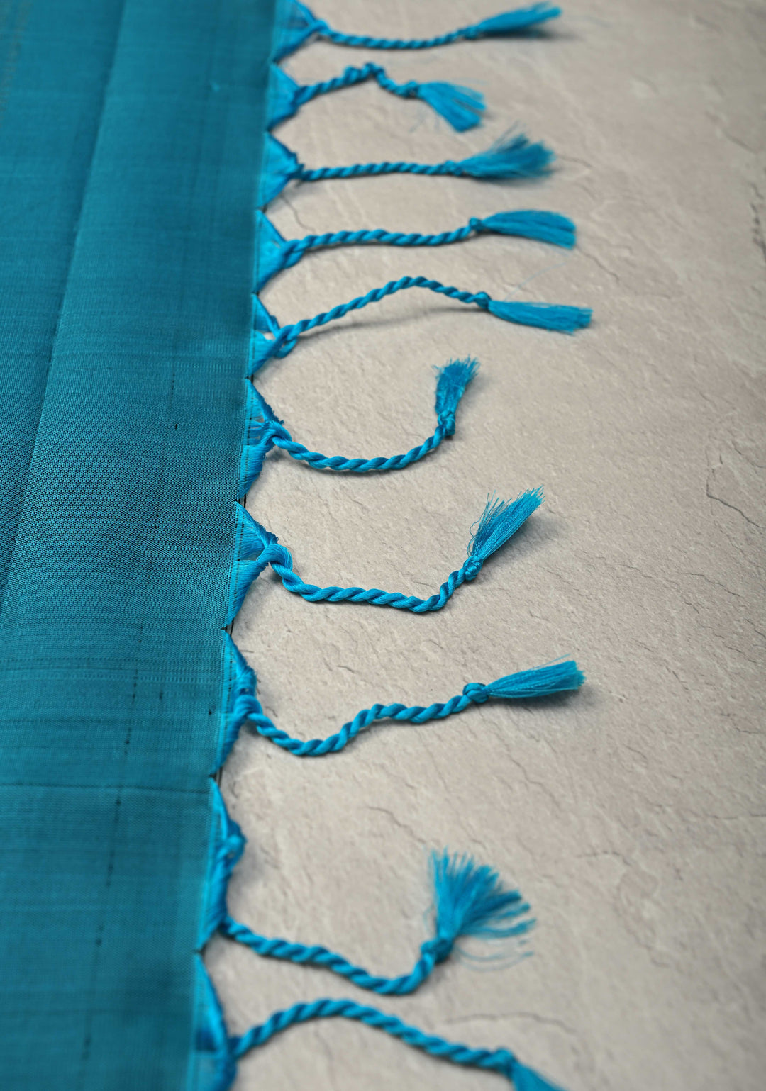 Sap Green Pin Zari Stripes on Kanjivaram Soft Silk Saree with Zari Buttas and Contrast Border | SILK MARK CERTIFIED