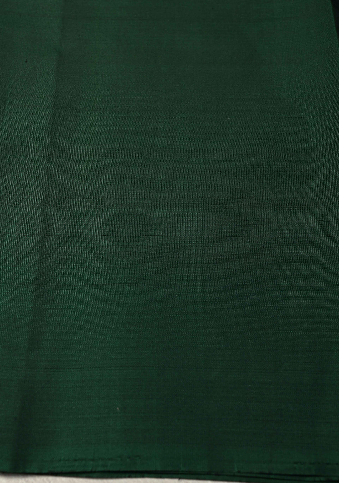 Sap Green Kanjivaram Soft Silk Saree with Zari Buttas and Contrast Border | SILK MARK CERTIFIED