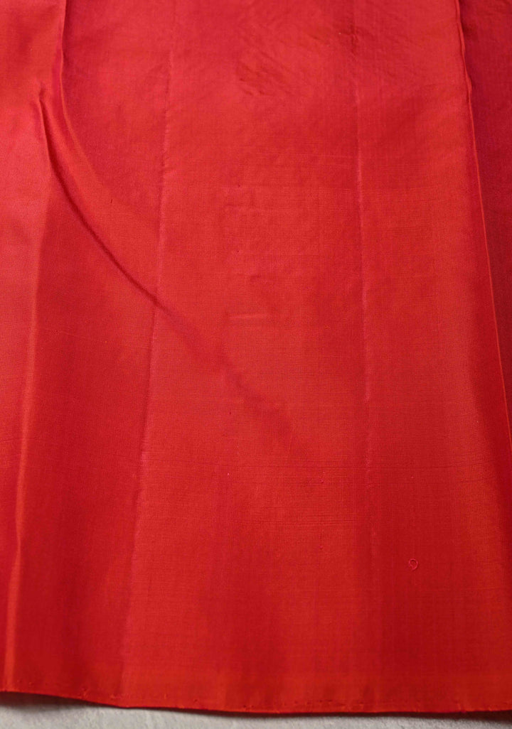 Taupe Kanjivaram Soft Silk Saree with Antique Zari Brocade Jaal and Contrast Zari Border | SILK MARK CERTIFIED