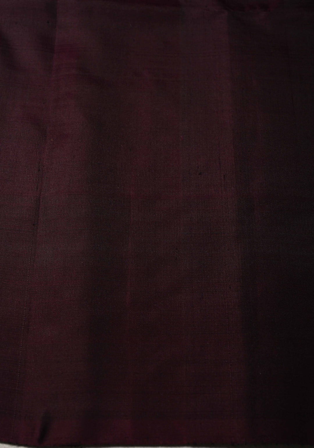 Dark Mauve Kanjivaram Soft Silk Saree with Gold-Silver Floral Buttas and Contrast Border | SILK MARK CERTIFIED