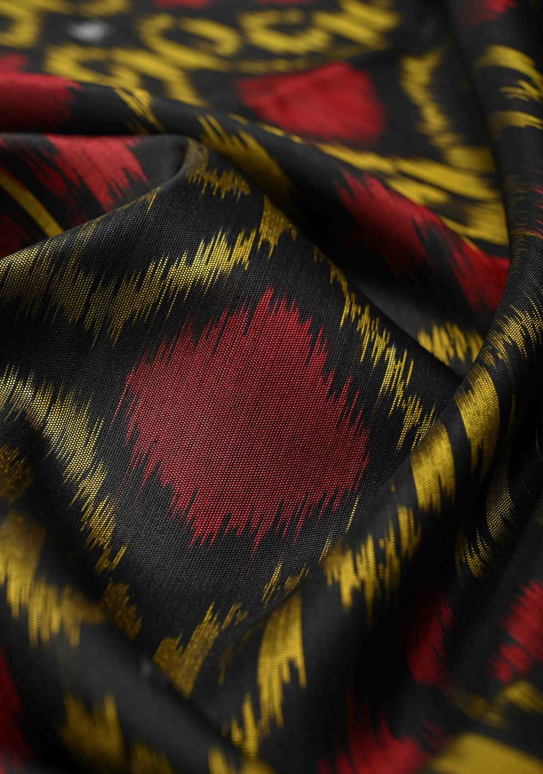 Black Fusion Ikkat Kanjivaram Soft Silk Saree with Weave Jaal and Zari Border | SILK MARK CERTIFIED