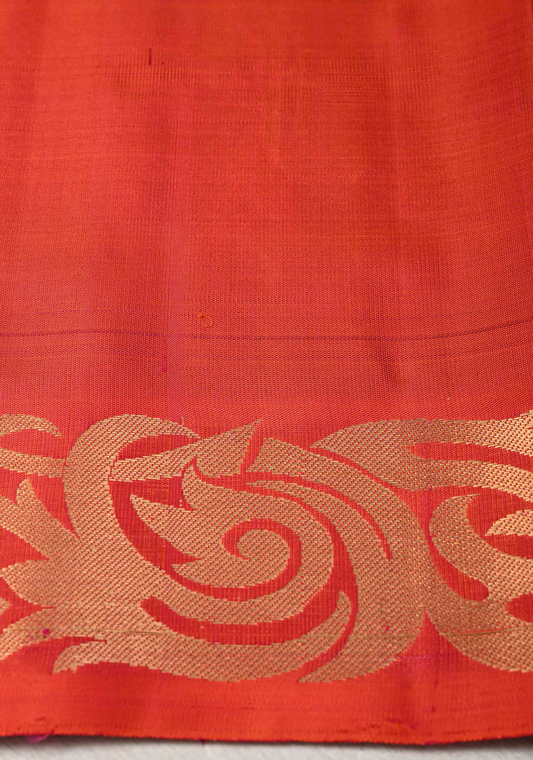 Violet Purple fusion Ikkat Kanjivaram Soft Silk Saree with Geometric Jaal and Zari Border | SILK MARK CERTIFIED